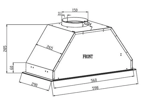 Кухонная вытяжка Schtoff Wanda 60 (черный)