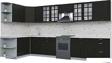 Готовая кухня Интерлиния Берес 1.5x3.1 правая (дуб английский/бискайская сосна) Готовая кухня Интерлиния Берес 1.5x3.1 правая (дуб английский/бискайская сосна)
