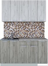 Кухня Интерлиния Мила Лайт 1.5 (дуб белый/дуб серый)