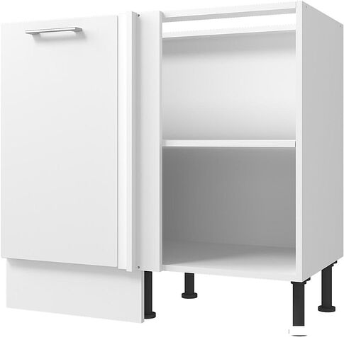 Шкаф напольный Горизонт Оптима 40 угловой (белый эмалит)