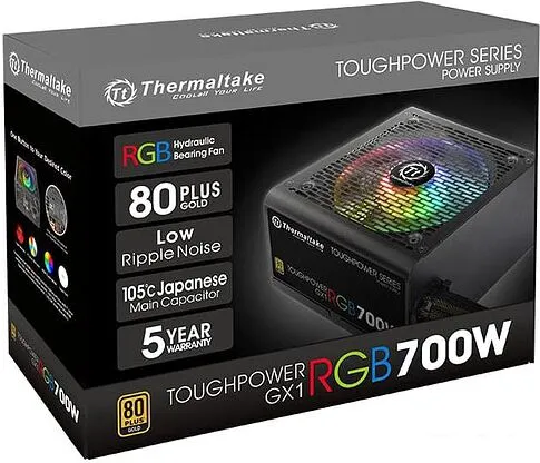 Блок питания Thermaltake Toughpower GX1 RGB 700W Gold TP-700AH2NKG
