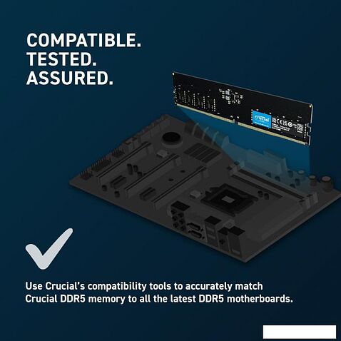 Оперативная память Crucial 8ГБ DDR5 4800 МГц CB8GU4800