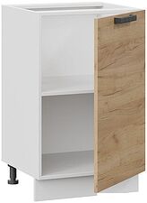 Шкаф напольный Трия Детройт 1Н5 (белый/дуб крафт золотой)