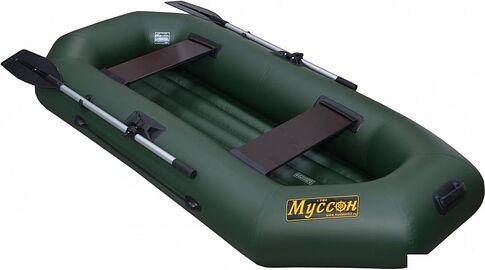 Гребная лодка Муссон S-240 НД (серый)