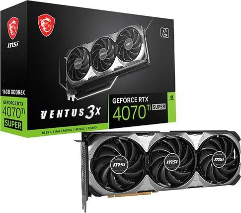 Видеокарта MSI GeForce RTX 4070 Ti Super 16G Ventus 3X