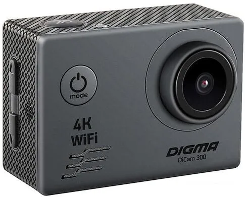 Экшен-камера Digma DiCam 300 (серый)