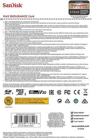 Карта памяти SanDisk microSDXC SDSQQVR-256G-GN6IA 256GB (с адаптером)