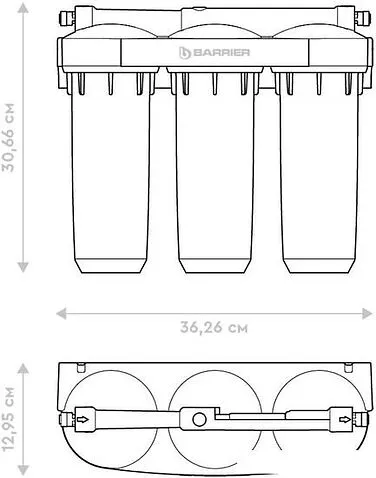 Стационарная система "под мойкой" БАРЬЕР Профи Жесткость Х2