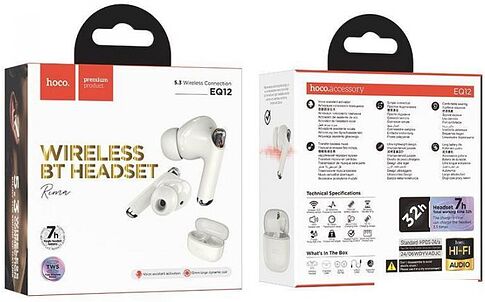 Наушники Hoco EQ12 (молочный)