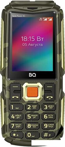 Кнопочный телефон BQ BQ-2410L Tank Power 4G (золотистый камуфляж)