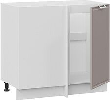 Шкаф напольный Трия Белладжио 1Н9У (белый/софт капучино)