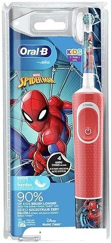 Электрическая зубная щетка Oral-B Kids Spiderman D100.413.2K