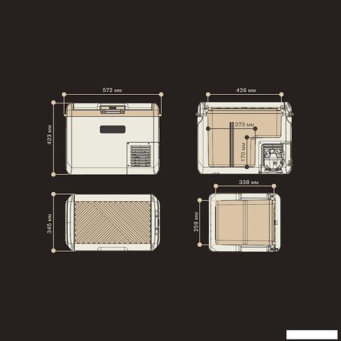 Компрессорный автохолодильник Meyvel AF-M30