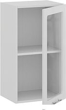 Шкаф навесной Трия Весна 1В4С (белый глянец)