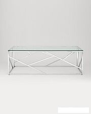 Журнальный столик Stool Group Арт Деко 120x60 ECT-015 (прозрачное стекло/сталь серебристый) Журнальный столик Stool Group Арт Деко 120x60 ECT-015 (прозрачное стекло/сталь серебристый)
