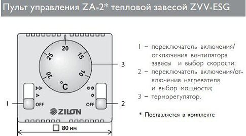 Тепловая завеса ZILON ZVV-1.5E9SG