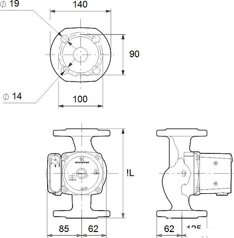 Насос Grundfos UPS 32-80 F 220