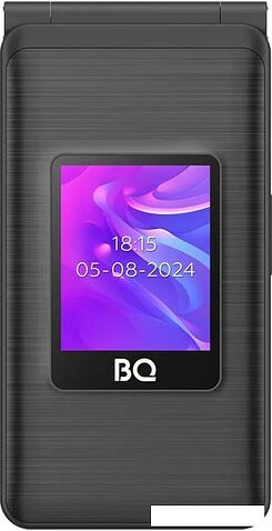 Кнопочный телефон BQ BQ-2412 Shell Duo (черный)