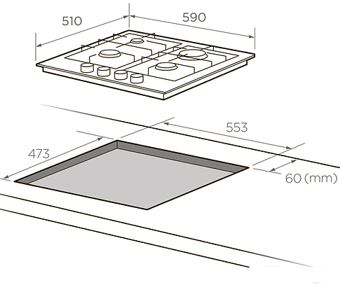 Варочная панель Midea MG 687 X