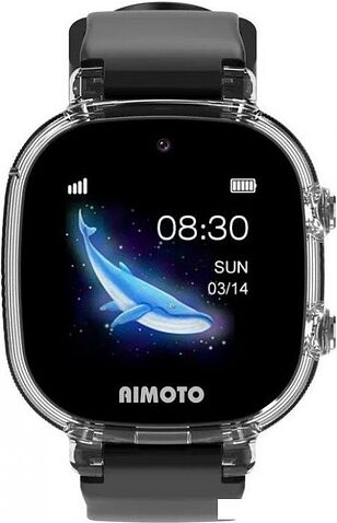 Умные часы с наушниками Aimoto Crystal 4G (черный)