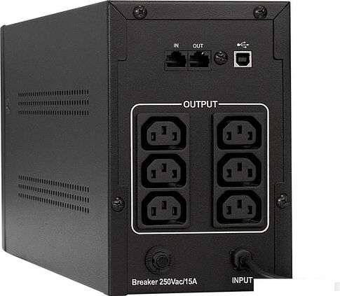 Источник бесперебойного питания ExeGate SpecialPro Smart LLB-1600.LCD.AVR.C13.RJ.USB