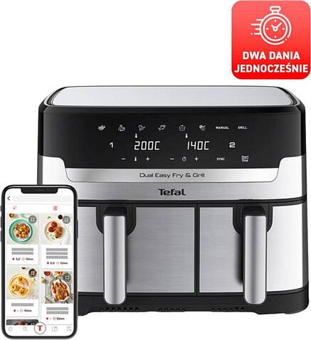 Аэрофритюрница Tefal Dual Easy Fry & Grill EY905D