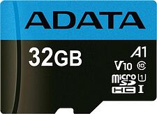 Карта памяти A-Data Premier AUSDH32GUICL10A1-RA1 microSDHC 32GB (с адаптером) Карта памяти A-Data Premier AUSDH32GUICL10A1-RA1 microSDHC 32GB (с адаптером)