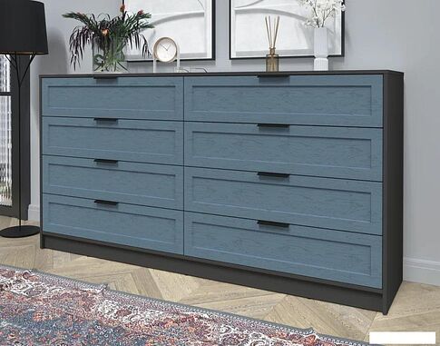 Комод Интерлиния Концепт Тренд КТ-К197 (антрацит/дуб лазурный)