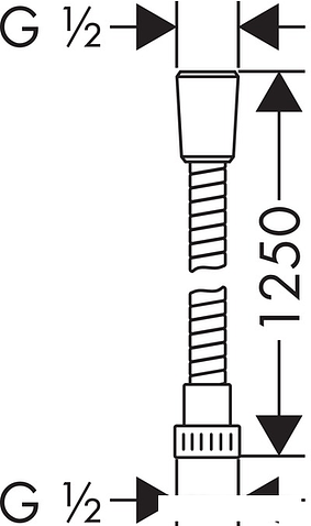 Душевой шланг Hansgrohe Metaflex 28262000