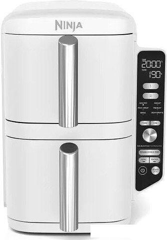 Аэрофритюрница Ninja Double Stack XL 2-Drawer Air Fryer 9.5L Wit SL400EUWH