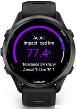 Умные часы Garmin Forerunner 970 47 мм (темно-серый/серый)