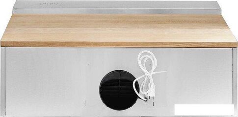 Кухонная вытяжка Elikor Фарм 90H-650-E3D (нержавеющая сталь/дуб неокрашенный)