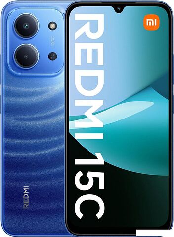 Телефон Xiaomi Redmi 15C 4G 4GB/128GB европейская версия (синий)