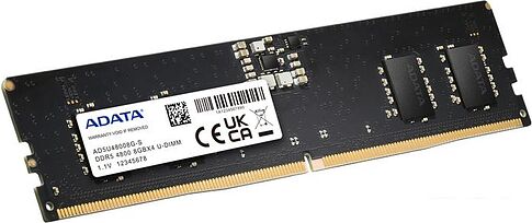 Оперативная память ADATA 16ГБ DDR5 4800 МГц AD5U480016G-B