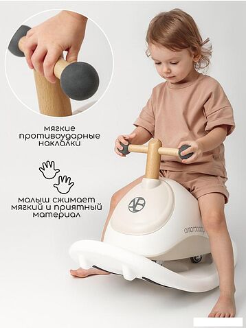 Каталка Amarobaby Enjoy AB24-7NJ/0012 (белый/коричневый)