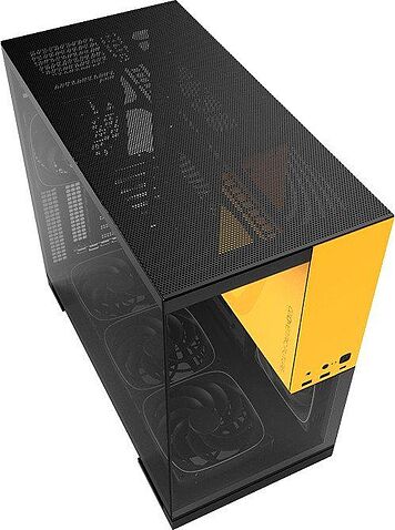 Корпус Geometric Future Model 5 5FAN (черный/желтый)