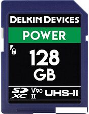 Карта памяти Delkin Devices SDXC Power UHS-II 128GB