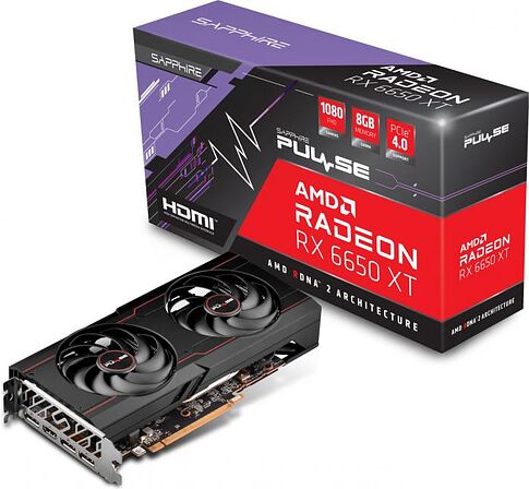 Видеокарта Sapphire Pulse Radeon RX 6650 XT 8GB GDDR6 11319-07-20G