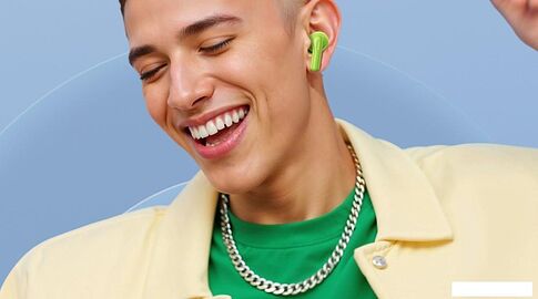 Наушники Realme Buds T200 (зеленый)