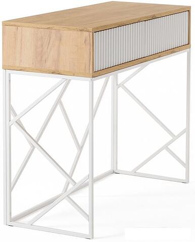 Консольный стол RasGar Грация 2 (белый/дуб сантана/белый