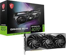 Видеокарта MSI GeForce RTX 4070 Ti Gaming Slim 12G Видеокарта MSI GeForce RTX 4070 Ti Gaming Slim 12G