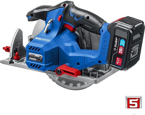 Дисковая (циркулярная) пила Зубр Профессионал CPB-190-41 (c 1-им АКБ)