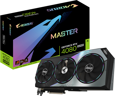 Видеокарта Gigabyte Aorus GeForce RTX 4080 Super Master 16G GV-N408SAORUS M-16GD