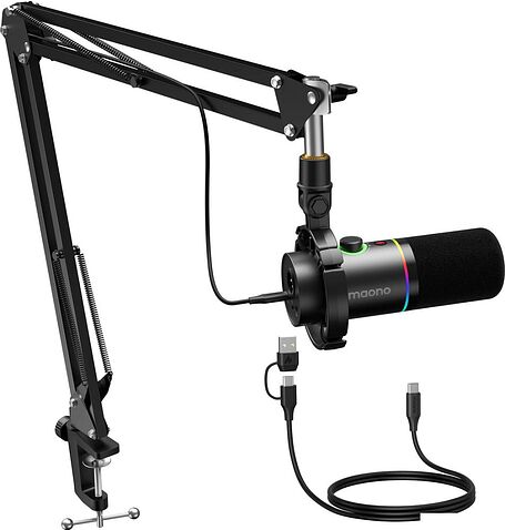 Проводной микрофон Maono PD200XS (черный)