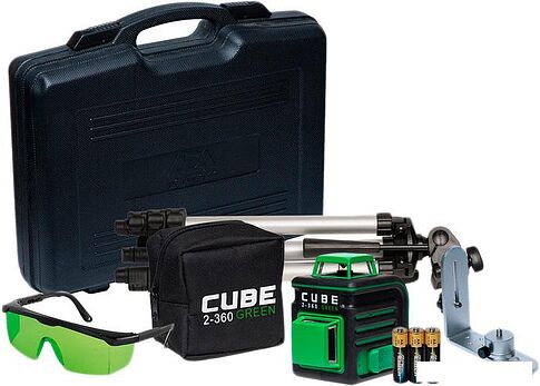 Лазерный нивелир ADA Instruments CUBE 2-360 Green ULTIMATE EDITION [A00471]