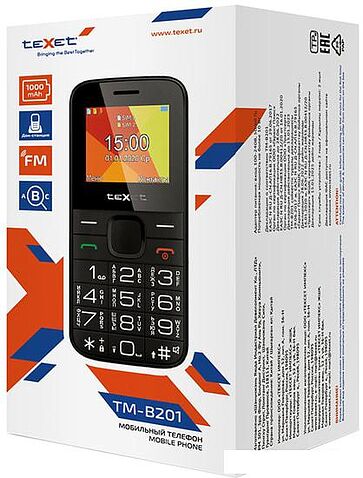 Мобильный телефон TeXet TM-B201 (черный)