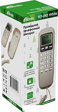 Проводной телефон Ritmix RT-010 (белый)