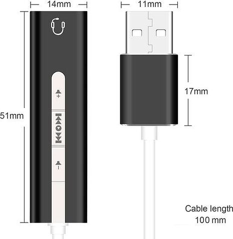 USB аудиоадаптер Orient AU-04PLB