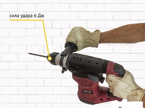 Перфоратор Pioneer Tools RH-M1600-01C