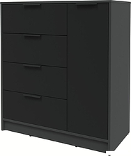 Тумба Интерлиния Концепт КТ-Т90 (черный/антрацит)